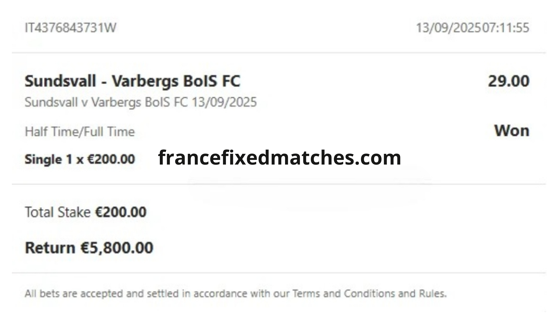 France Double Fixed Matches